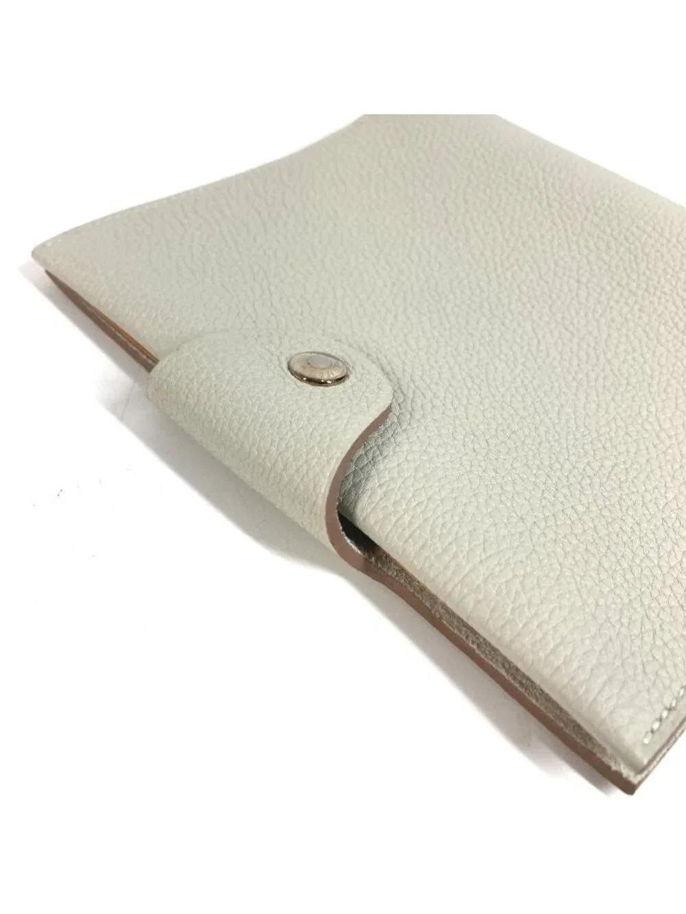 Hermes Notebook Cover Ulysse Neo PM Leather Light Gray Agenda